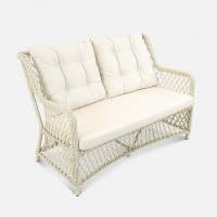 Диван Titulo 2 ps Искусственный ротанг Mossle 100 RAL 1013