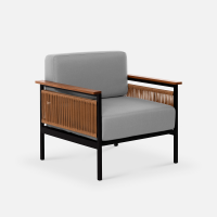 Кресло Ratio rotang Алюминий Zimmy 993 RAL 9005