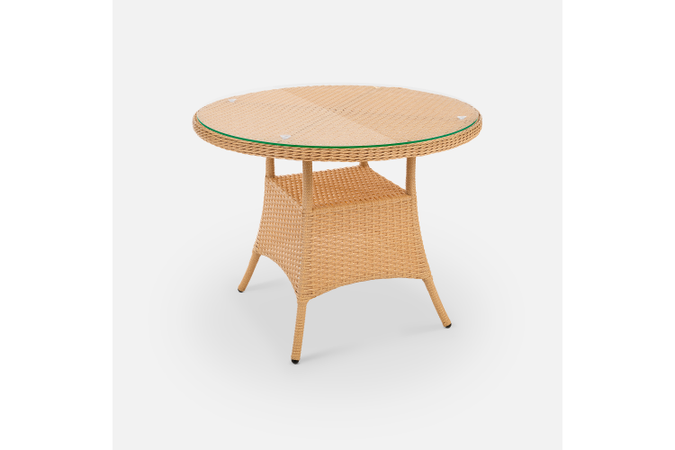 Стол Kipr D940 СТ Искусственный ротанг  RAL 1014