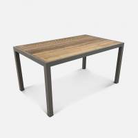 Стол Quadro 1650х990 wood RAL 9007, Ясень.Дуб мореный