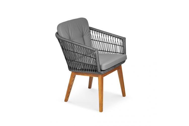 Стул Letto Чёрный металлик, RAL 9005 Jamaica grey, Ясень. Тик - 1/2