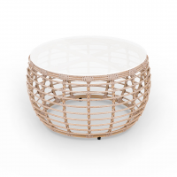 Стол Lotus D780 СТ кофейный Ирбис, RAL 1019, CT.Белый сатин