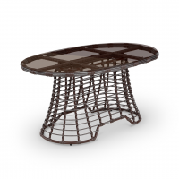 Стол Lotus 1520х930 СТ обеденный Шоколад металлик, RAL 8017, CT.Бронза