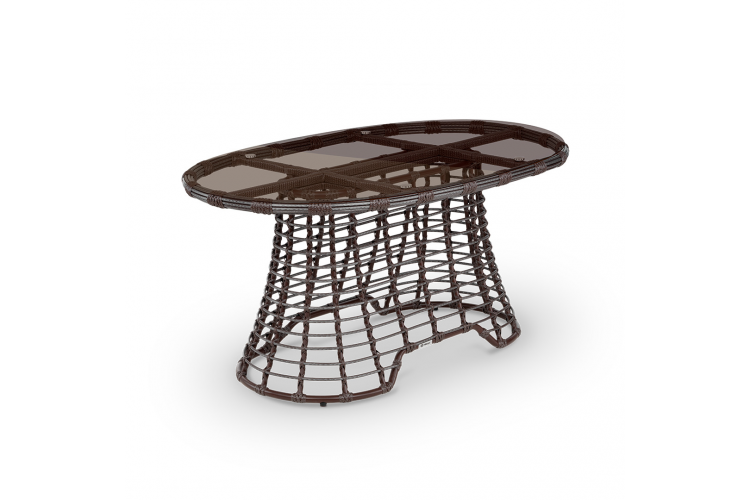 Стол Lotus 1520х930 СТ обеденный Шоколад металлик, RAL 8017, CT.Бронза