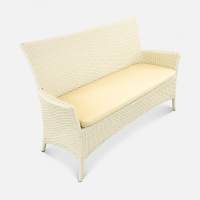 Диван Kipr 2ps Искусственный ротанг Oxford 600D PU beige RAL 1013