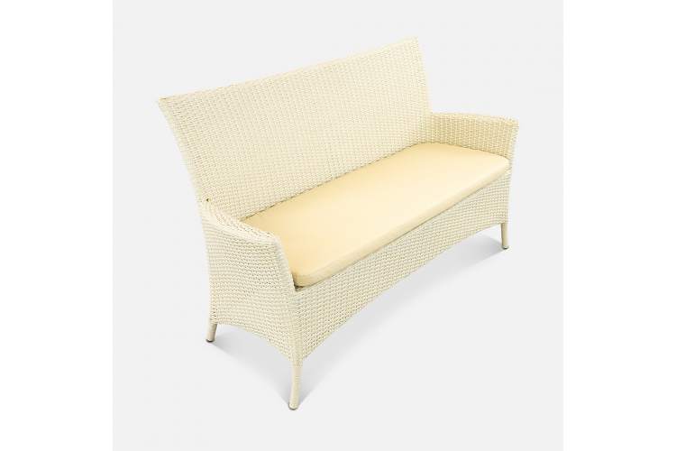 Диван Kipr 2ps Искусственный ротанг Oxford 600D PU beige RAL 1013