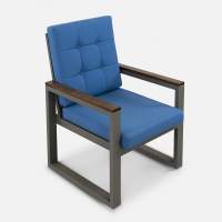 Кресло Quadro Алюминий Mossle 878 RAL 9007