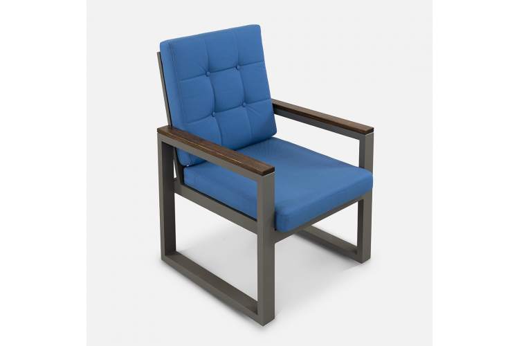 Кресло Quadro Алюминий Mossle 878 RAL 9007