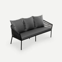 Диван Patio 3ps Искусственный ротанг Zimmy 925 RAL 9005