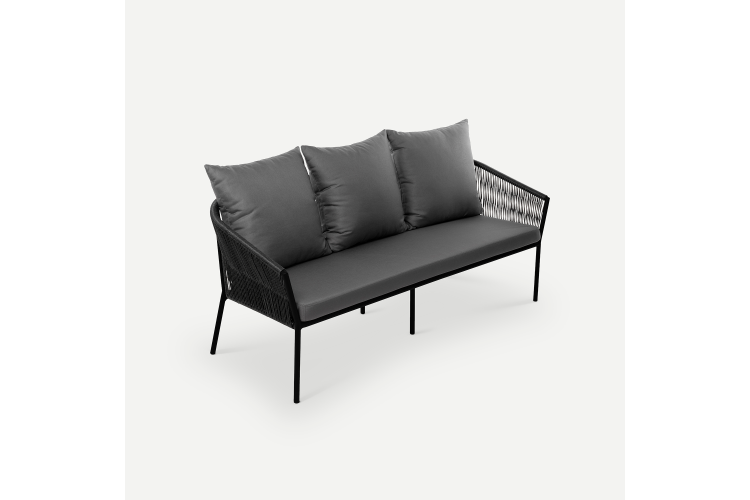 Диван Patio 3ps Искусственный ротанг Zimmy 925 RAL 9005