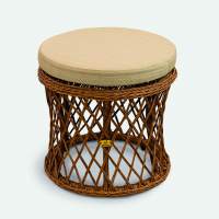 Пуф Nova Искусственный ротанг Mossle 160 RAL 8017