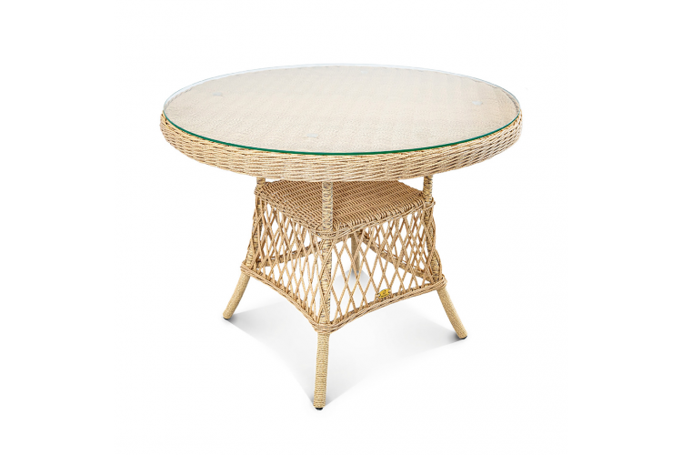 Стол Nova D980 СТ Индийское дерево, RAL 1014, CT.Прозрачное