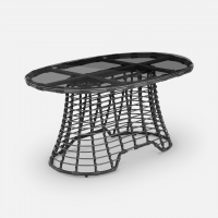 Стол Lotus 1520х930 СТ обеденный Шоколад Металлик, RAL 8017, CT.Графит