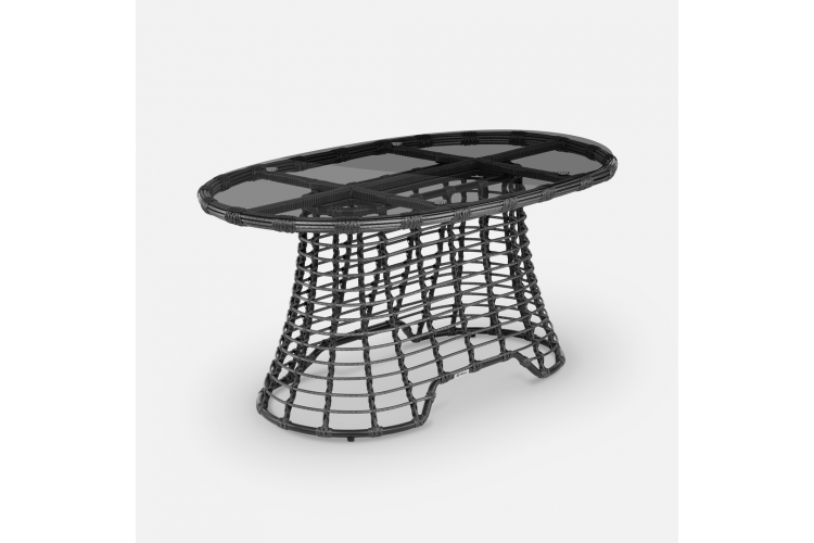 Стол Lotus 1520х930 СТ обеденный Шоколад Металлик, RAL 8017, CT.Графит