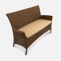 Диван Kipr 2ps Искусственный ротанг Oxford 600D PU beige RAL 8011