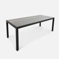 Стол Quadro 2300х990 wood Алюминий RAL 9005