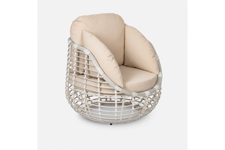 Кресло Lotus Искусственный ротанг Jamaica beige RAL 1013