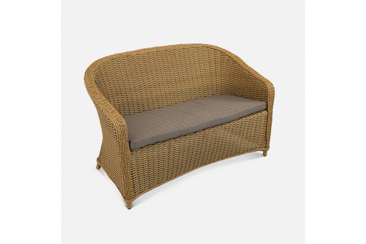 Диван Primo 2ps Искусственный ротанг Mossle 295 RAL 8017