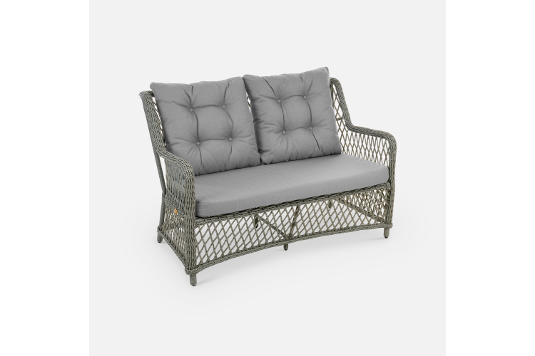 Диван Titulo 2 ps Искусственный ротанг Mossle 990 RAL 7030