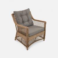 Кресло Impero Искусственный ротанг Mossle 295 RAL 8011