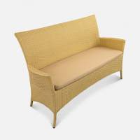 Диван Kipr 2ps Искусственный ротанг Oxford 600D PU beige RAL 1013