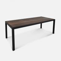 Стол Quadro 2300х990 wood Алюминий RAL 9005