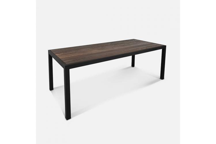 Стол Quadro 2300х990 wood Алюминий  RAL 9005