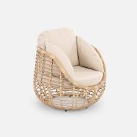 Кресло Lotus Искусственный ротанг Jamaica beige RAL 1014