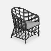 Кресло Miro Искусственный ротанг Mossle 990 RAL 9005