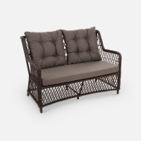 Диван Titulo 2 ps Искусственный ротанг Mossle 295 RAL 8017