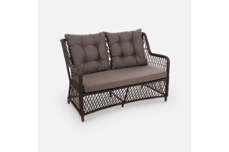 Диван Titulo 2 ps Искусственный ротанг Mossle 295 RAL 8017