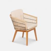 Стул Letto Искусственный ротанг Jamaica beige RAL 9005