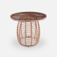 Стол Lotus D930 СТ обеденный Искусственный ротанг RAL 1019