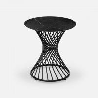 Стол Patio D600 HPL журнальный RAL 9005, HPL.Найтстоун, Мягкая