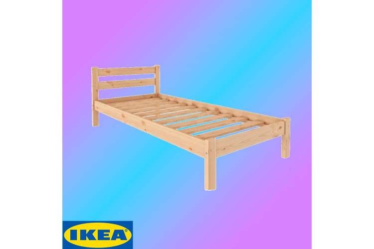 Кровать деревянная 80х200 IKEA Tarva сосна без покраски