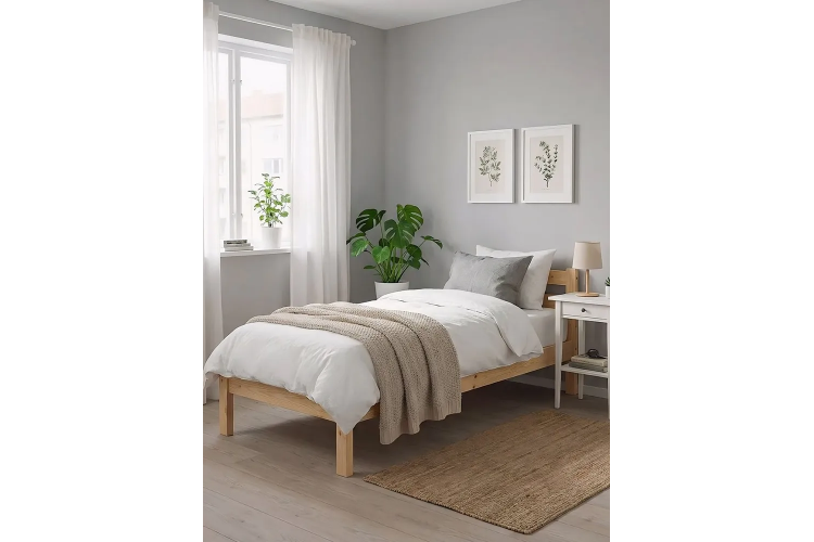 Кровать деревянная 90х200 IKEA Tarva сосна без покраски-2