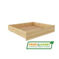 Ящик подкроватный 980 х 740 сосна, бесцветный акриловый лак Ящик подкроватный 980 х 740 сосна, бесцветный акриловый лак