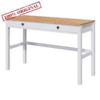 Письменный стол 121х47х75 ХЕМНЭС белый/светло-коричневый (1 уп.)