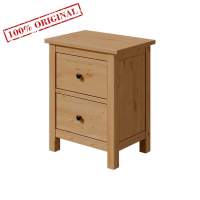 Тумба прикроватная 2 ящика ХЕМНЭС (Россия) светло-коричневый (1уп.)
