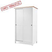 Шкаф-купе ХЕМНЭС белый /светло-коричневый ИКЕА КЫМОР