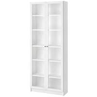 Стеллаж БИЛЛИ Billy стекло 80 Белый