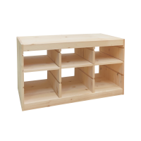 Стеллаж тройной 930х440х520 ТРУФАСТ б/п сосна,полки (3П) 