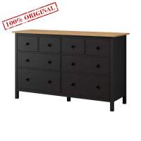 Комод Хемнэс Hemnes КЫМОР IKEA 8 ящиков черный/светло-коричневый Комод Хемнэс Hemnes КЫМОР IKEA 8 ящиков черный/светло-коричневый