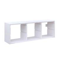 Корпус стеллажа ТРУФАСТ НАСТЕННЫЙ ТРОЙНОЙ 930, белый лак, сосна, 