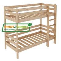 Кровать двухъярусная 900 х 2000 сосна, бесцветный акриловый лак (new) Кровать двухъярусная 900 х 2000 сосна, бесцветный акриловый лак (new)
