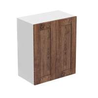 Шкаф навесной 2 двери 600х340х720 + фасад БЕРГЕН коричневый премиум