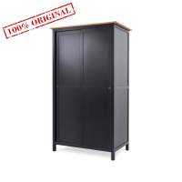 Шкаф Хемнэс Hemnes/Кымор, 120х197х59 см, ИКЕА, черный/светло-коричневый