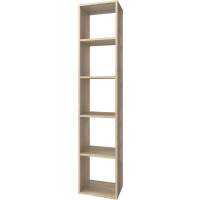 Стеллаж КУБ 5 (1х5), ЛДСП дуб сонома, 368х330х1778,  (1 уп.)