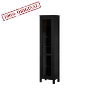 Шкаф-витрина ХЕМНЭС дверь ст/ст 49*198*37 черный ИКЕА / КЫМОР Шкаф-витрина ХЕМНЭС дверь ст/ст 49*198*37 черный ИКЕА / КЫМОР