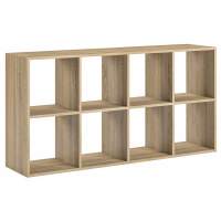 Стеллаж КУБ 8 (2х4), ЛДСП дуб сонома, 720х330х1426,  (1 уп.)